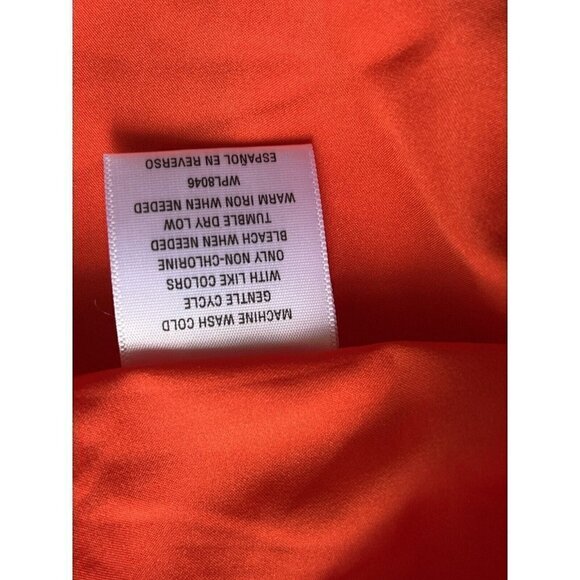 BAR III Women Top Beijing Optic Orange T Strap V-neck Lined Tunic Top Size XXL - Picture 6 of 8